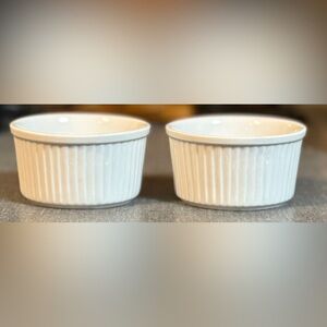 One Set of 2 Denmark Porcelain Ramekins
